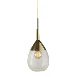   LAURA ASHLEY 101463 LUTE M Modern Függesztett Lámpa Arany E27 IP20