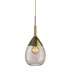   LAURA ASHLEY 101465 LUTE M Modern Függesztett Lámpa Arany E27 IP20