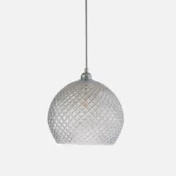   LAURA ASHLEY 101525 ROWAN L Modern Függesztett Lámpa Ezüst E27 IP20