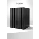 LAMELIO OLMO Fekete lamella falpanel 270 × 12,2 cm
