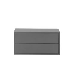 Boxie 2 fiókos fali szekrény 40x80x37 cm antracit