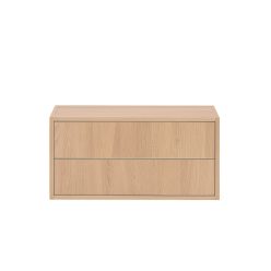 Boxie 2 fiókos fali szekrény 40x80x37 cm sonoma tölgy