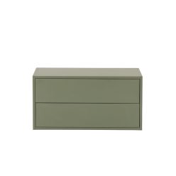 Boxie 2 fiókos fali szekrény 40x80x37 cm zöld