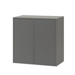 Boxie 2 ajtós fali szekrény 80x80x37 cm antracit