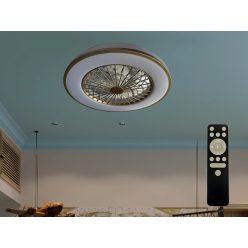   LED mennyezeti lámpa OPAL + mennyezeti ventilátor + távvezérlő 48W - LCL6347