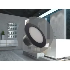 LED fény 7W/IP44/DR01/SMD/4000K/BK - LDL153/B