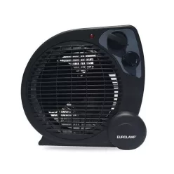 Eurolamp Ventilátoros fűtőtest, 1000/2000W, fekete