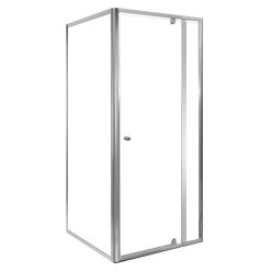   Flexi 80x80 cm square corner shower cubicle without shower tray