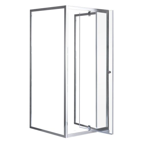 Flexi 90x90 cm rectangular shower cubicle without shower tray that can be mounted on the wall