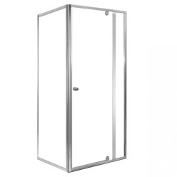   Flexi 80x90 cm corner-mounted asymmetric shower cubicle without shower tray
