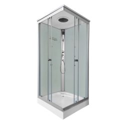 Valerie 80x80 cm square hydromassage shower cabin