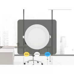   LED beépített panel 12W / PR / SMD / 3000K - 4000K - 6000K / WH - LPL133