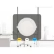 LED beépített panel 12W / PR / SMD / 3000K - 4000K - 6000K / WH - LPL133