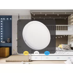   LED panel falon kívüli 24W / PRSF / SMD / 3000K - 4000K - 6000K / WH - LPL335