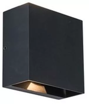 LUTEC 5104003012 GEMINI Modern Kültéri Fali Lámpa Fekete LED IP44
