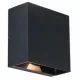 LUTEC 5104003012 GEMINI Modern Kültéri Fali Lámpa Fekete LED IP44