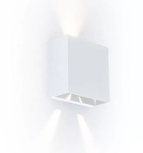 LUTEC 5104003032 GEMINI Modern Kültéri Fali Lámpa Fehér LED IP44