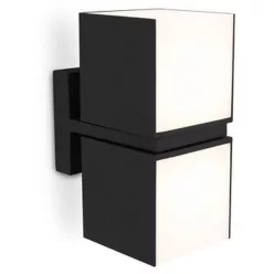   LUTEC 5193801012 CUBA Modern Kültéri Fali Lámpa Fekete LED IP44