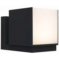   LUTEC 5193803012 CUBA Modern Kültéri Fali Lámpa Fekete LED IP44