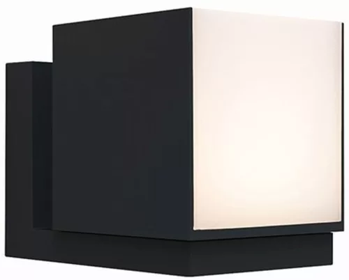 LUTEC 5193803012 CUBA Modern Kültéri Fali Lámpa Fekete LED IP44