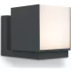 LUTEC 5193803118 CUBA Modern Kültéri Fali Lámpa Antracit LED IP44