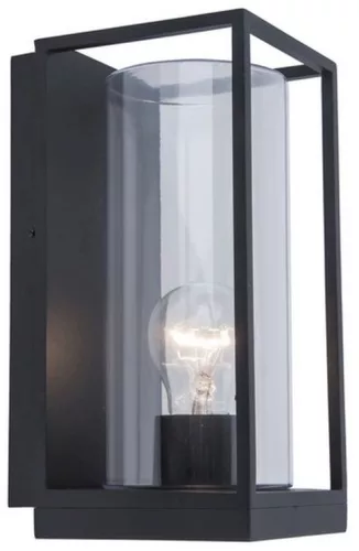 LUTEC 5288803012 FLAIR Modern Kültéri Fali Lámpa Fekete E27 IP44