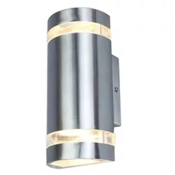   LUTEC 5604021001 FOCUS Modern Kültéri Fali Lámpa Ezüst GU10 IP44