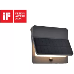   LUTEC 6915401118 ALETA Fali Lámpa Mozgásérzékelővel Szürke LED IP44