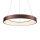 LUXERA-18407 GENTIS BROWN PENDANT 55W 4000K 8100LM IP20