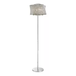 állólámpa króm színű vázzal és fém testtel beltéri használatra luxera-46107 - moretti.hu