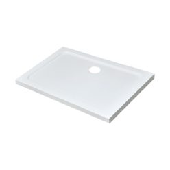   Modena Slim asymmetrical square acrylic shower tray, 80x100 cm