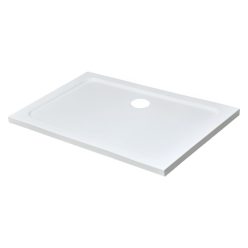   Modena Slim asymmetrical square acrylic shower tray, 80x120 cm