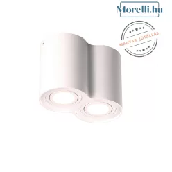 mennyezeti lámpa fehér színű vázzal és fém testtel beltéri használatra maxlight-c0085 - moretti.hu