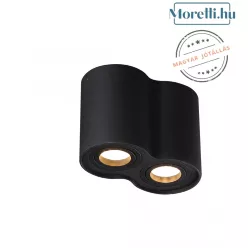 mennyezeti lámpa fekete színű vázzal és fém testtel beltéri használatra maxlight-c0086 - moretti.hu