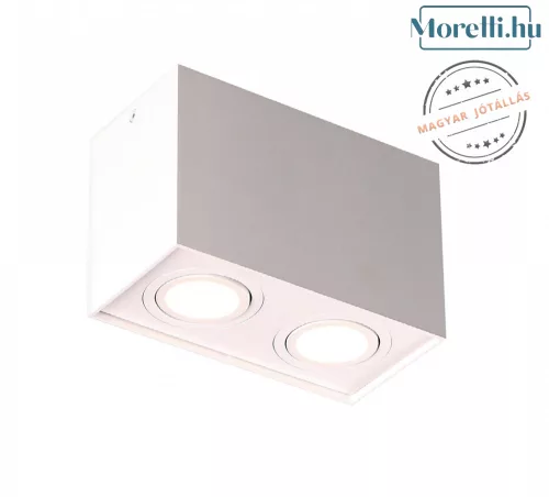 mennyezeti lámpa fehér színű vázzal és fém testtel beltéri használatra maxlight-c0088 - moretti.hu