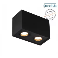 mennyezeti lámpa fekete színű vázzal és fém testtel beltéri használatra maxlight-c0089 - moretti.hu