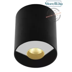 mennyezeti lámpa fekete színű vázzal és fém testtel beltéri használatra maxlight-c0151 - moretti.hu