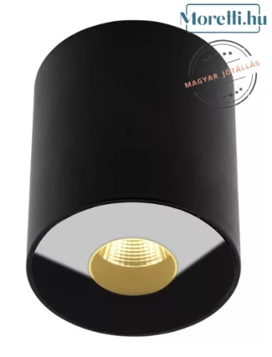 mennyezeti lámpa fekete színű vázzal és fém testtel beltéri használatra maxlight-c0151 - moretti.hu