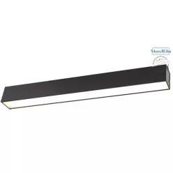 mennyezeti lámpa fekete színű vázzal és fém testtel beltéri használatra maxlight-c0190 - moretti.hu