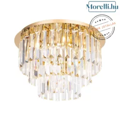 mennyezeti lámpa arany színű vázzal és üveg testtel beltéri használatra maxlight-c0205 - moretti.hu