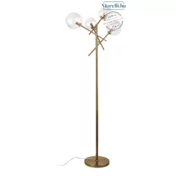 állólámpa bronz színű vázzal és fém testtel beltéri használatra maxlight-f0042 - moretti.hu