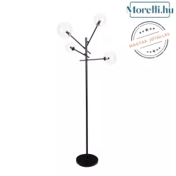 állólámpa fekete színű vázzal és fém testtel beltéri használatra maxlight-f0051 - moretti.hu