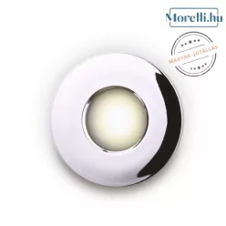 fürdőszobai beépíthető lámpa króm színű vázzal és fém testtel beltéri használatra maxlight-h0045 - moretti.hu