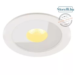 fürdőszobai beépíthető lámpa fehér színű vázzal és fém testtel beltéri használatra maxlight-h0089 - moretti.hu