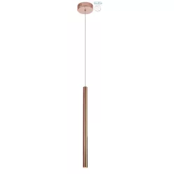 függesztett lámpa réz színű vázzal és fém testtel beltéri használatra maxlight-p0171 - moretti.hu