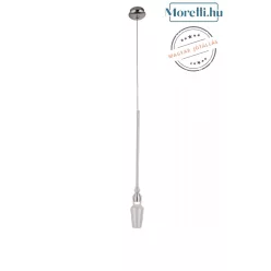 függesztett lámpa króm színű vázzal és üveg testtel beltéri használatra maxlight-p0245 - moretti.hu