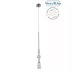 függesztett lámpa króm színű vázzal és üveg testtel beltéri használatra maxlight-p0246 - moretti.hu