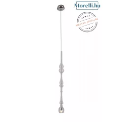 függesztett lámpa króm színű vázzal és üveg testtel beltéri használatra maxlight-p0248 - moretti.hu