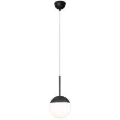 függesztett lámpa fekete színű vázzal és fém testtel beltéri használatra maxlight-p0367 - moretti.hu