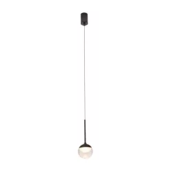 fürdőszobai függesztett lámpa fekete színű vázzal és fém testtel beltéri használatra maxlight-p0416 - moretti.hu